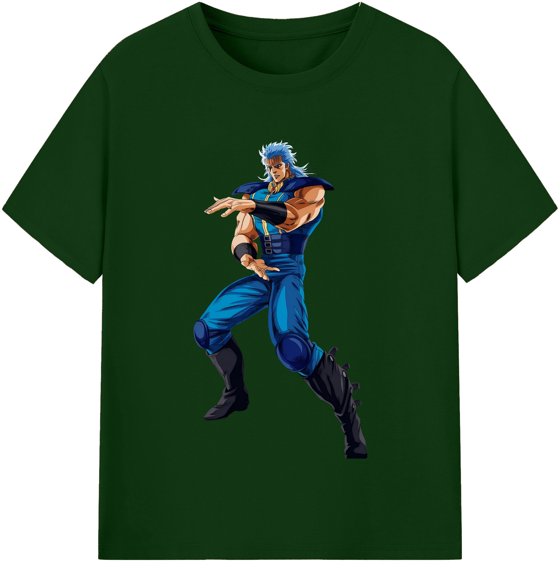 （画像用） 北斗の拳 Fist of the North Star 綿100％半袖Tシャツ（フロントプリント）